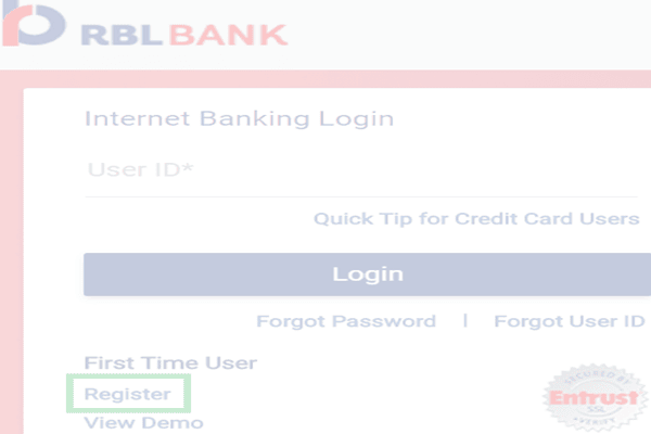 RBL Bank Net Banking Login & Registration Process